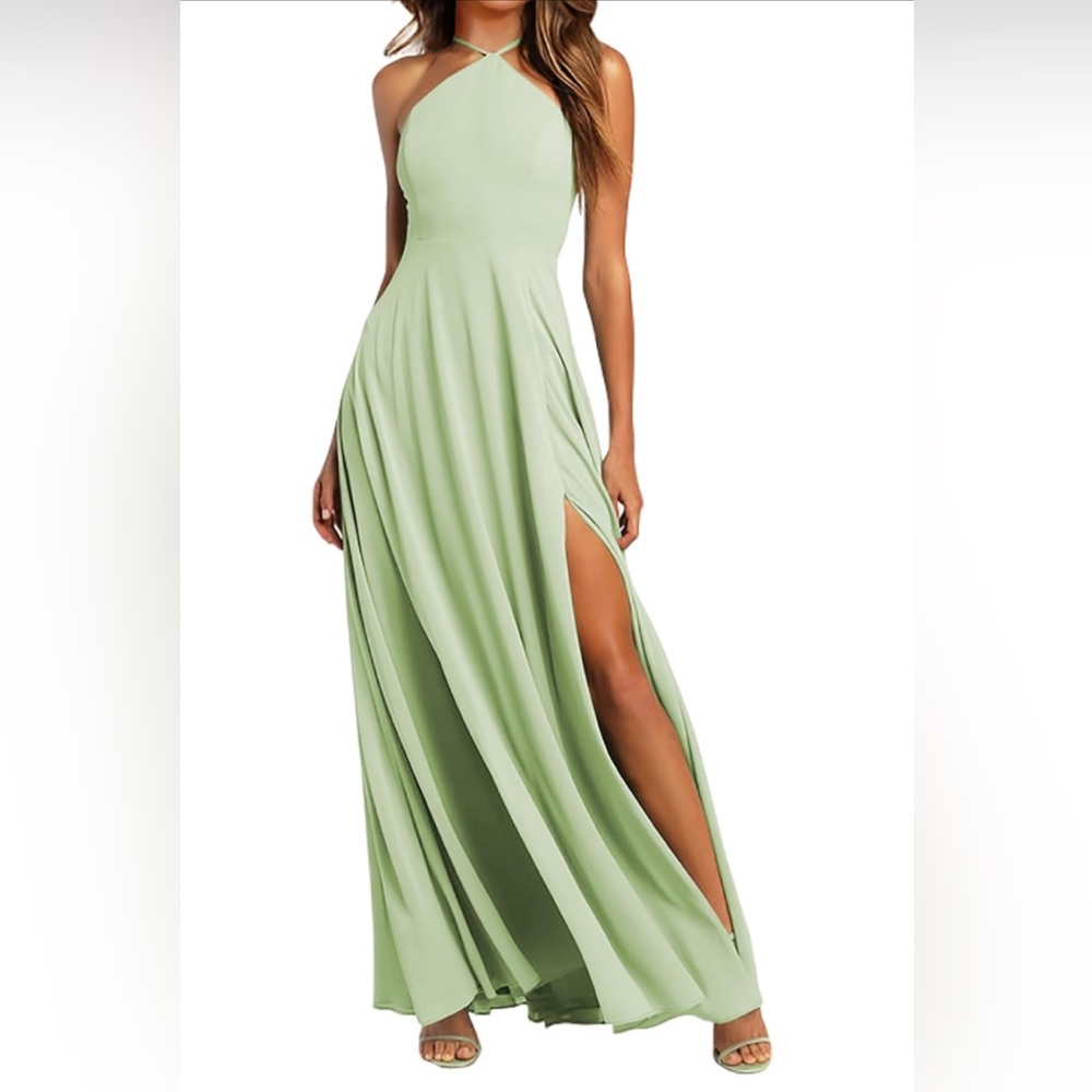 Elegant Green Maxi Dress